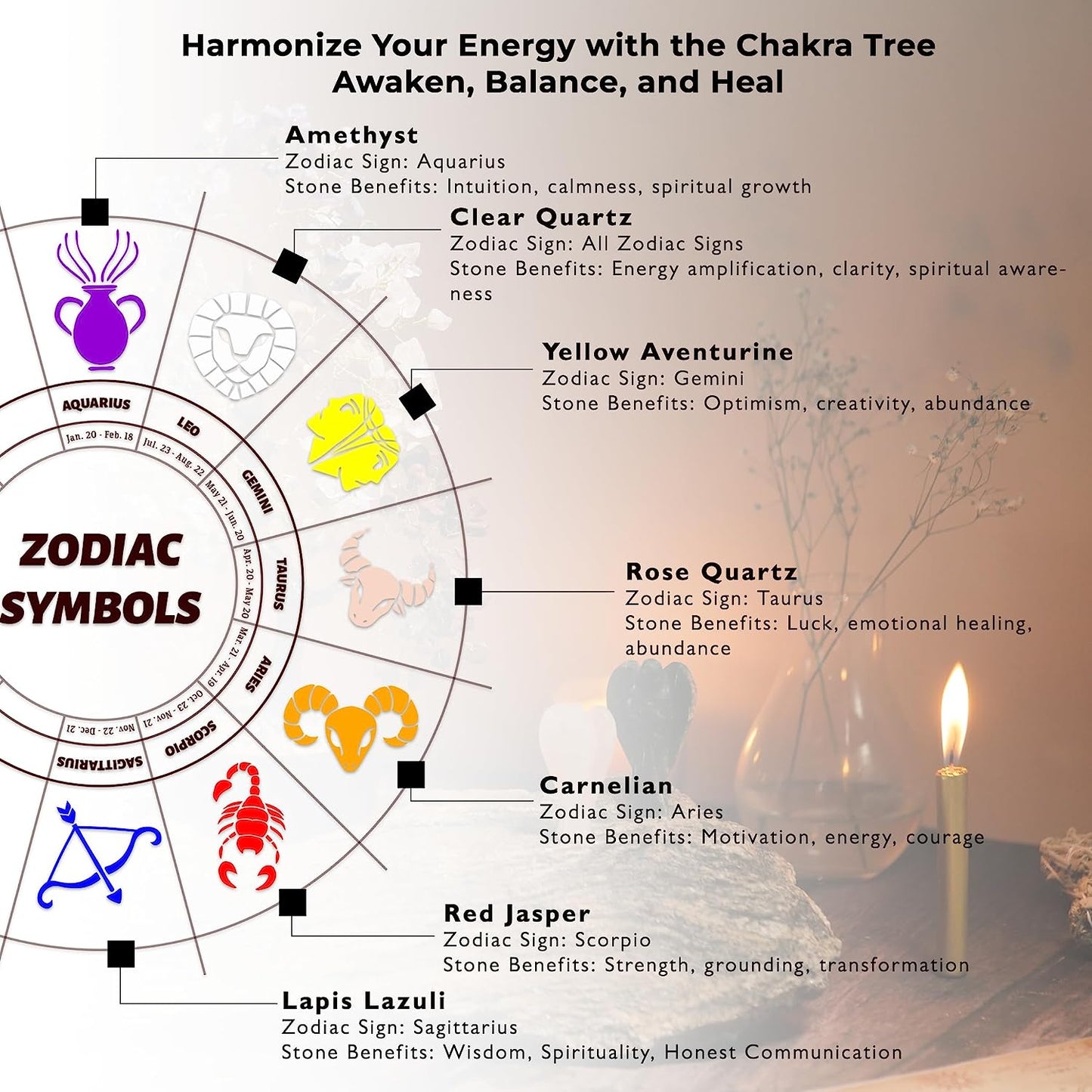 Rose Quartz Feng Shui Crystal Tree of Life
