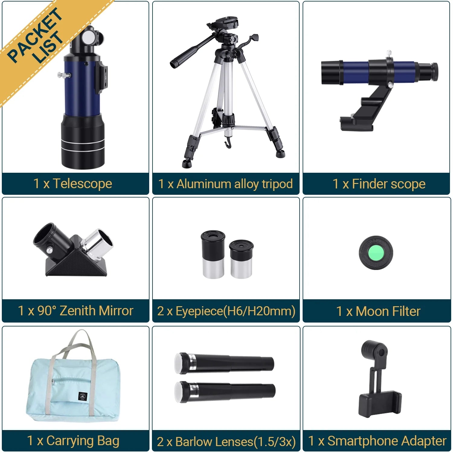 Telescopes for  Beginners, 70MM Telescope for Astronomy, Refractor Telescopes with Tripod